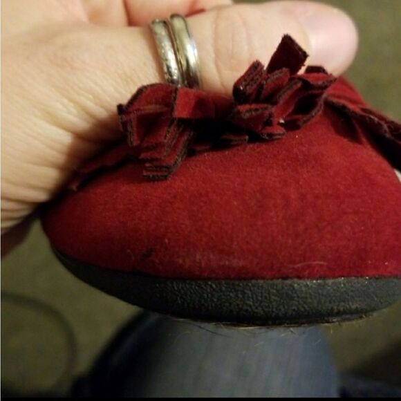 Fade Glory Maroon Suede Loafers - Picture 2 of 5